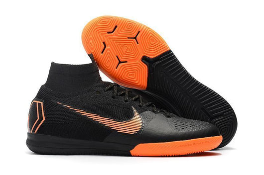 Nike MercurialX Superfly 360 Elite IC Soccer Cleats Black Orange - soccerstory