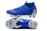 NIKE Mercurial Superfly VI 360 Elite FG Blue Silver - soccerstory