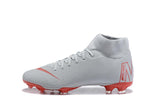 NIKE Mercurial Superfly VI 360 Elite FG Grey Red - soccerstory