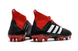 Adidas Predator 18.1 FG Soccer Cleats Core Black White Red - soccerstory