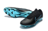 Nike Mercurial Vapor Flyknit Ultra FG Soccer Cleats Black Blue - soccerstory