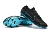 Nike Mercurial Vapor Flyknit Ultra FG Soccer Cleats Black Blue - soccerstory