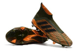Adidas Predator 18+ FG Soccer Cleats Gold Army Green Black - soccerstory