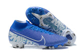 NIKE Mercurial Superfly VII 360 Elite FG White Blue - soccerstory