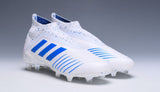 Adidas Predator 19.1 FG White Blue no Lace - soccerstory