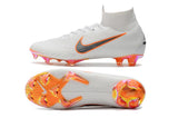 NIKE Mercurial Superfly VI 360 Elite FG White Orange - soccerstory