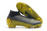 NIKE Mercurial Superfly VI 360 Elite FG Yellow Stripe Grey - soccerstory