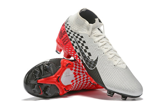 NIKE Mercurial Superfly VII 360 Elite FG Black White Red - soccerstory