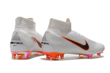 Nike Mercurial Superfly VI 360 Elite FG Soccer Cleats White Black - soccerstory