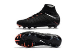 Nike Hypervenom Phantom III DF FG Soccer Cleats Black Metallic Silver - soccerstory