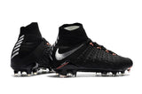 Nike Hypervenom Phantom III DF FG Soccer Cleats Black Metallic Silver - soccerstory