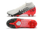 NIKE Mercurial Superfly VII 360 Elite FG Black White Red - soccerstory