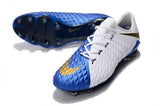 NIke Hypervenom Phantom III DF FG White Blue - soccerstory