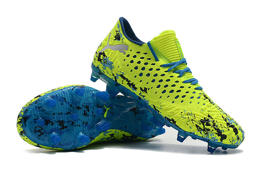 PUMA Future Netfit Griezmann 19.1 FG Yellow Blue - soccerstory