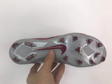 Nike Phantom Vision Elite DF FG Soccer Cleats Maroon Silver Black - soccerstory