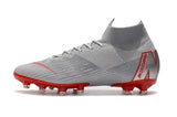NIKE Mercurial Superfly VI 360 Elite AG High Cut Silver Red - soccerstory