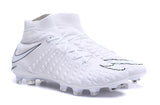 Nike Hypervenom Phantom III DF FG Soccer Cleats All White - soccerstory