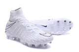 Nike Hypervenom Phantom III DF FG Soccer Cleats All White - soccerstory