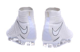 Nike Hypervenom Phantom III DF FG Soccer Cleats All White - soccerstory