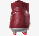 Nike Phantom Vision Elite DF FG Soccer Cleats Maroon Silver Black - soccerstory
