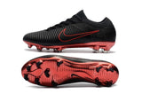 Nike Mercurial Vapor Flyknit Ultra FG Soccer Cleats Black Wine Red - soccerstory