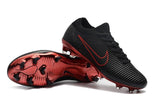 Nike Mercurial Vapor Flyknit Ultra FG Soccer Cleats Black Wine Red - soccerstory