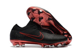Nike Mercurial Vapor Flyknit Ultra FG Soccer Cleats Black Wine Red - soccerstory