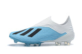 Adidas X 18+ FG White SkyBlue - soccerstory