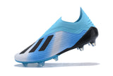 Adidas X 18.1 FG Black SkyBlue - soccerstory