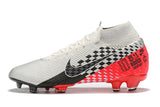 NIKE Mercurial Superfly VII 360 Elite FG Black White Red - soccerstory