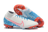 NIKE Mercurial Superfly VII 360 Elite FG White SkyBlue - soccerstory