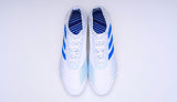 Adidas Predator 19.1 FG White Blue - soccerstory