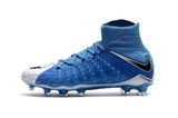 Nike Hypervenom Phantom III DF FG Soccer Cleats Sky Blue White Black - soccerstory