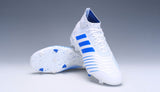 Adidas Predator 19.1 FG White Blue - soccerstory