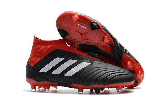 Adidas Predator 18+ FG Soccer Cleats Solar Red Core Black White - soccerstory
