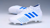 Adidas Predator 19.1 FG White Blue - soccerstory