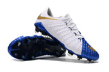 NIke Hypervenom Phantom III DF FG White Blue - soccerstory