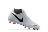 Nike Phantom Vision Elite DF FG Soccer Cleats White Orange Black - soccerstory