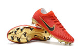 Nike Mercurial Vapor Flyknit Ultra FG Soccer Cleats Red Golden - soccerstory