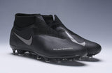 Nike Phantom Vision Elite DF FG Black Grey - soccerstory