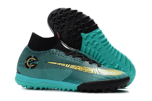 Nike Mercurial SuperflyX VI Elite CR7 Turf Soccer Cleats Clear Jade - soccerstory
