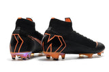 Nike Mercurial Superfly VI 360 Elite FG Soccer Cleats Black Orange - soccerstory