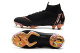 Nike Mercurial Superfly VI 360 Elite FG Soccer Cleats Black Orange - soccerstory