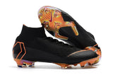 Nike Mercurial Superfly VI 360 Elite FG Soccer Cleats Black Orange - soccerstory