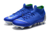 NIKE Mercurial Superfly VI 360 Elite FG Blue Silver - soccerstory