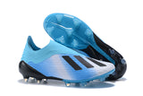 Adidas X 18.1 FG Black SkyBlue - soccerstory