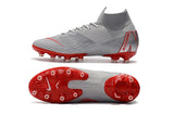 NIKE Mercurial Superfly VI 360 Elite AG High Cut Silver Red - soccerstory
