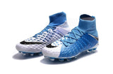 Nike Hypervenom Phantom III DF FG Soccer Cleats Sky Blue White Black - soccerstory