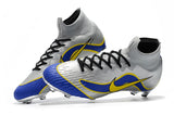 NIKE Mercurial Superfly VI 360 Elite FG Silver Blue Yellow Lining - soccerstory