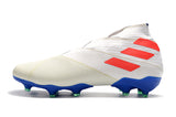 Adidas Nemeziz 19+ FG White Blue - soccerstory